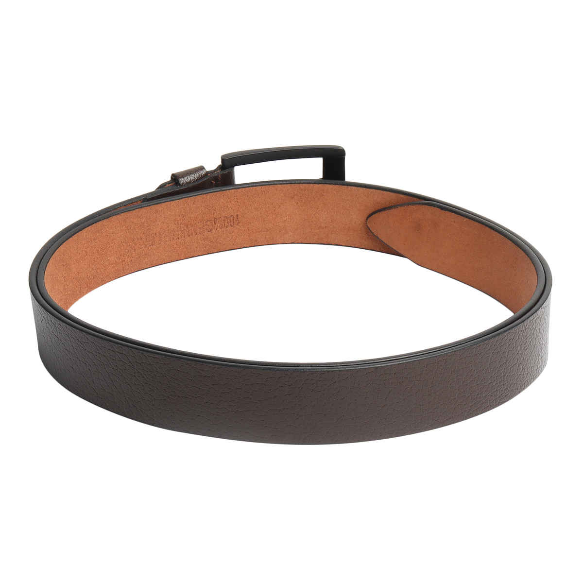 Kastner Men's Genuine Leather Belt with Classic Metal Buckle | Formal & Casual Wear | Brown - 30