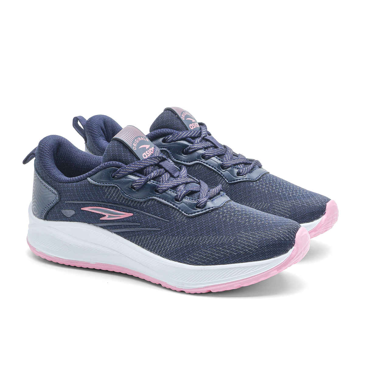 Asian Women's Lace up Sports Shoes | MERCURY-25 | Navy | UK 7