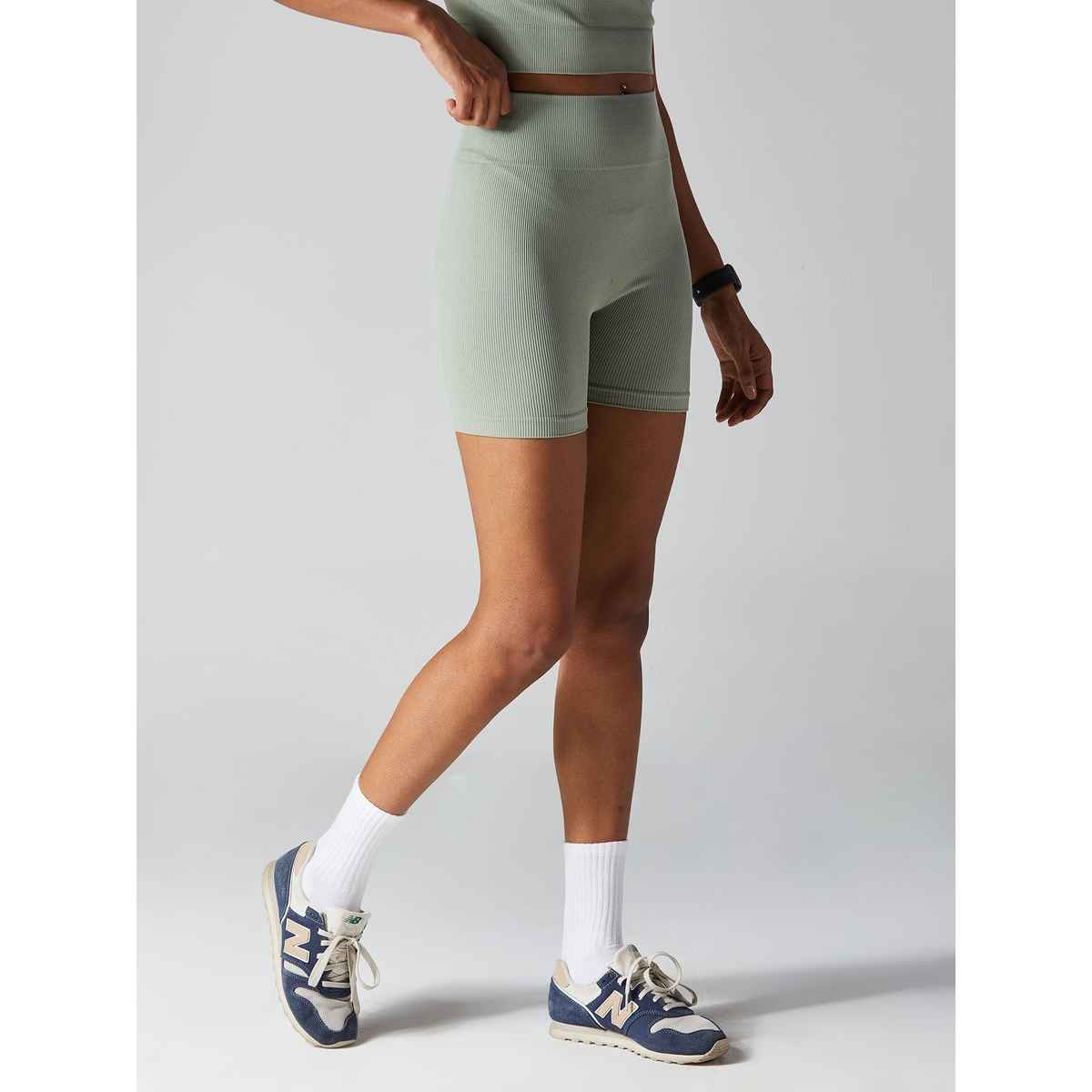 Cava Athleisure Sage Pulse Biker Shorts for Women | M