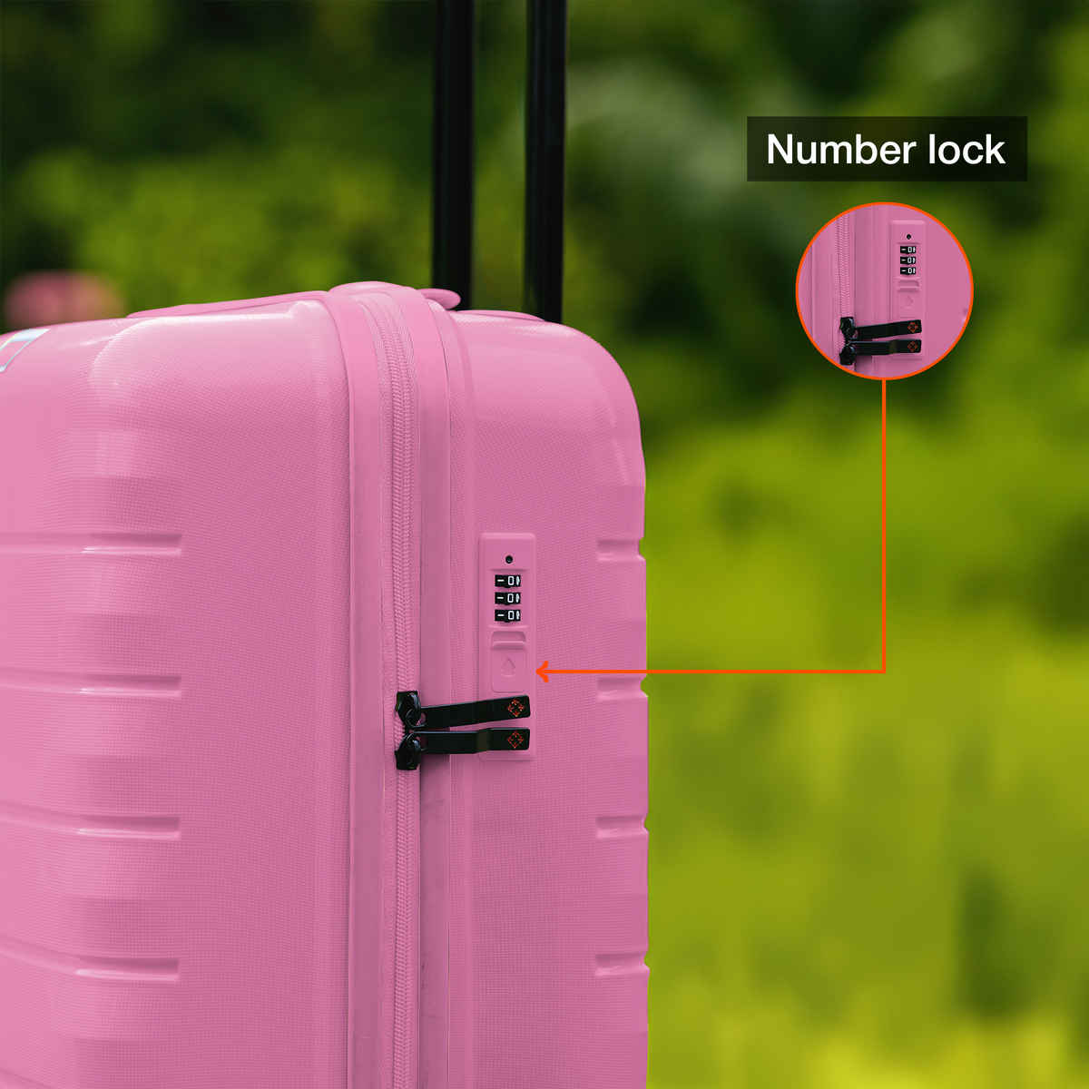 Nasher Miles Vienna Cabin Hardside Polypropylene 20 Inch-55 cm Trolley Bag- Pink