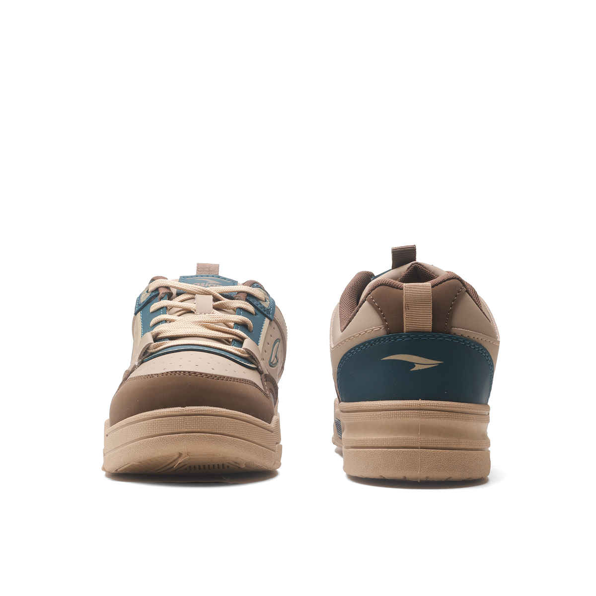 Asian Men's Lace up Sneakers | TANGO-01 | Beige | UK 8