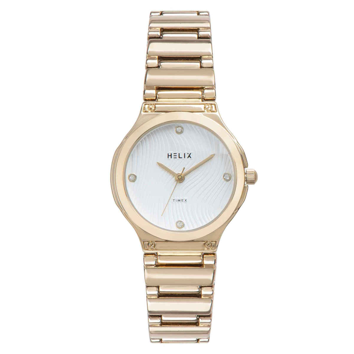 HELIX By Timex Round Dial Analog Women Watch | TW066HL00T | White