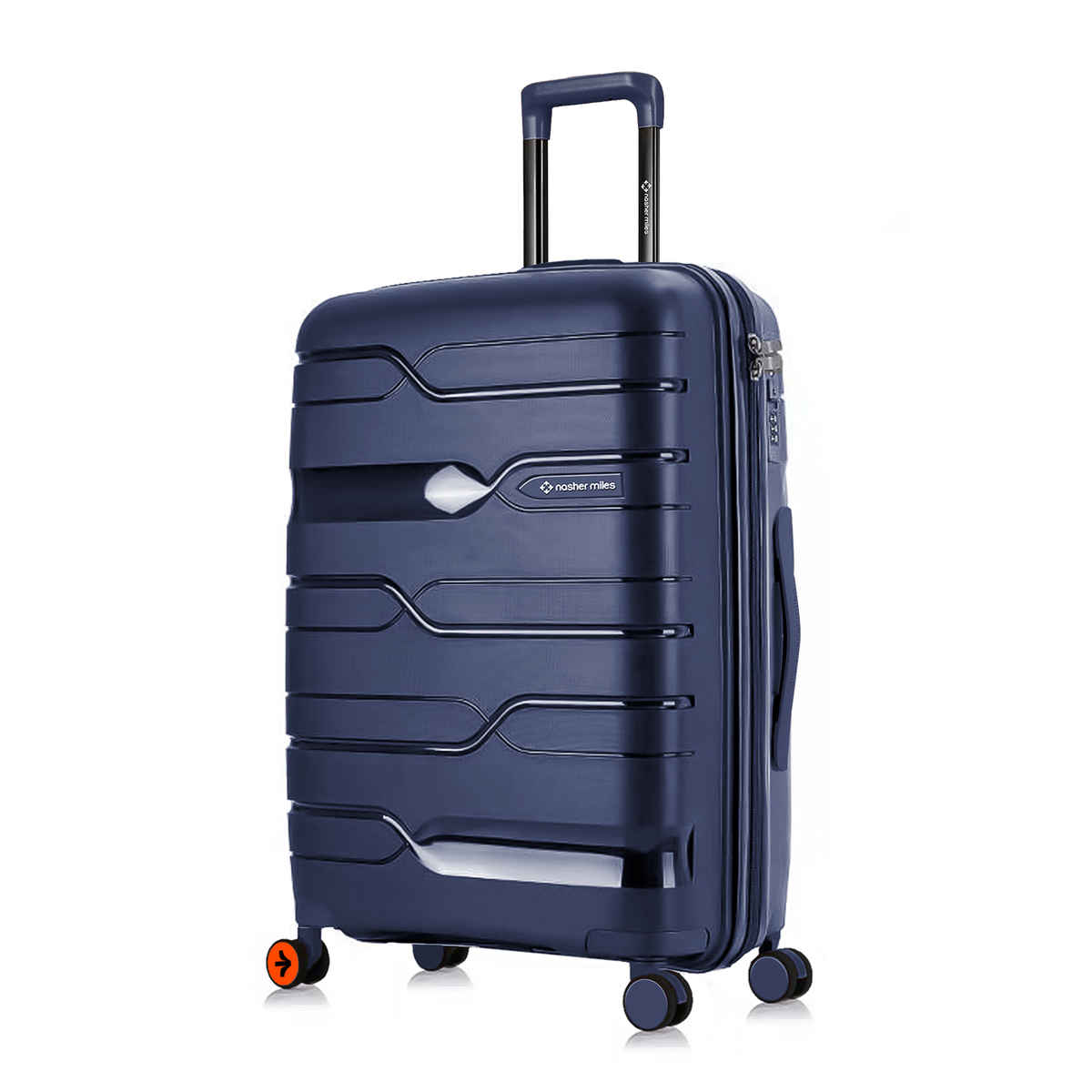 Nasher Miles Paris Check-In Hardside Polypropylene 28 Inch-75 cm Trolley Bag- Navy Blue
