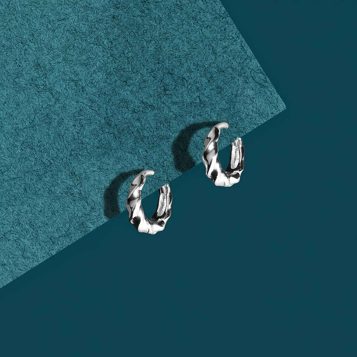 Accessorize London Women Sterling Silver-plated Simple Twist Hoop Earrings