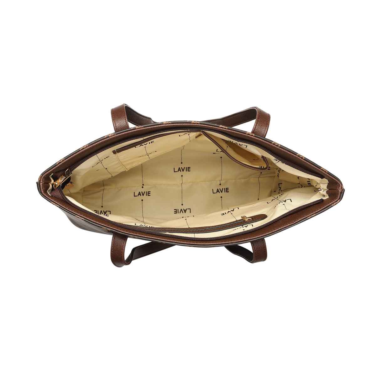 Lavie Women's Palmer Monogram Ll Tote Handbag | Ladies Purse | Shoulder Bag | Large | Choco