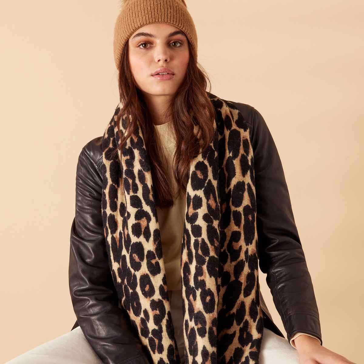 Accessorize London Women's Leopard Blanket Scarf | Multicolorcolor