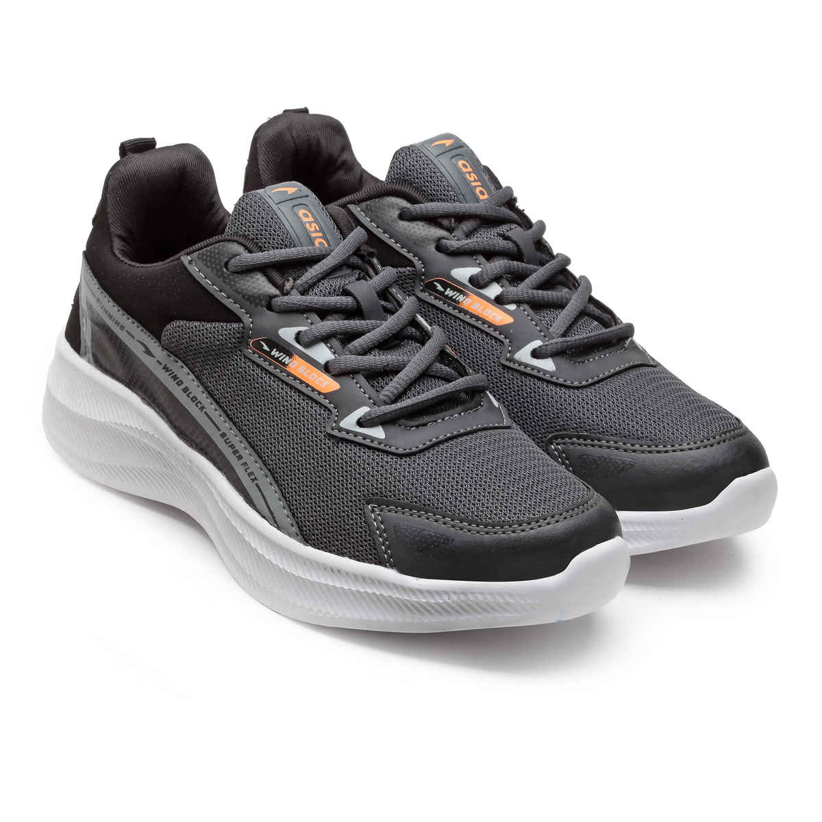 Asian Men's Lace up Sports Shoes | THAR-13 | Grey | UK 7