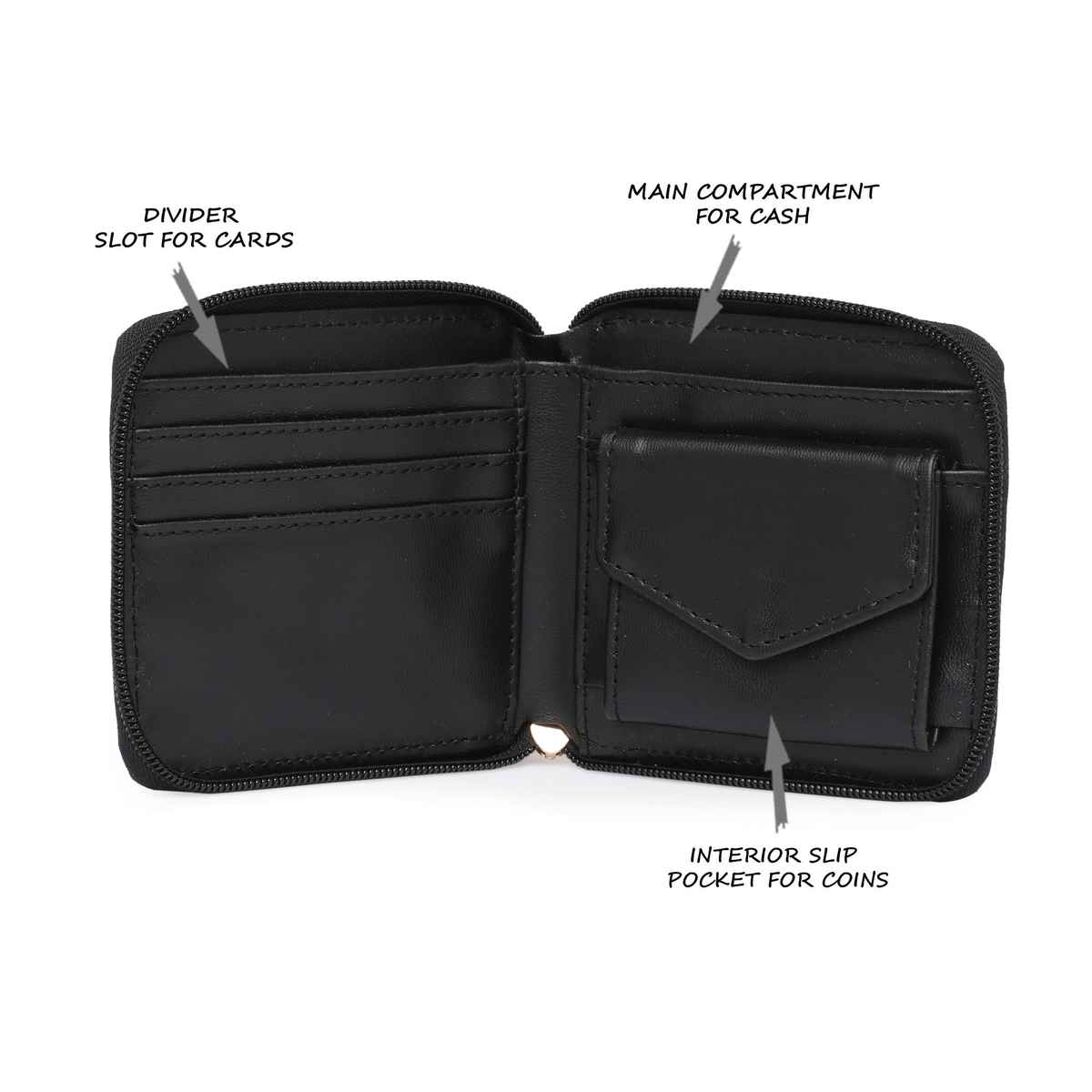 Lavie Women's Bot Long Zip Around Wallet | Black