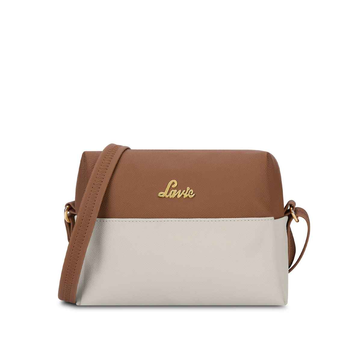 Lavie Women's Ellen Horizontal Cross Body Sling Bag | Ladies Purse Handbag | Off White