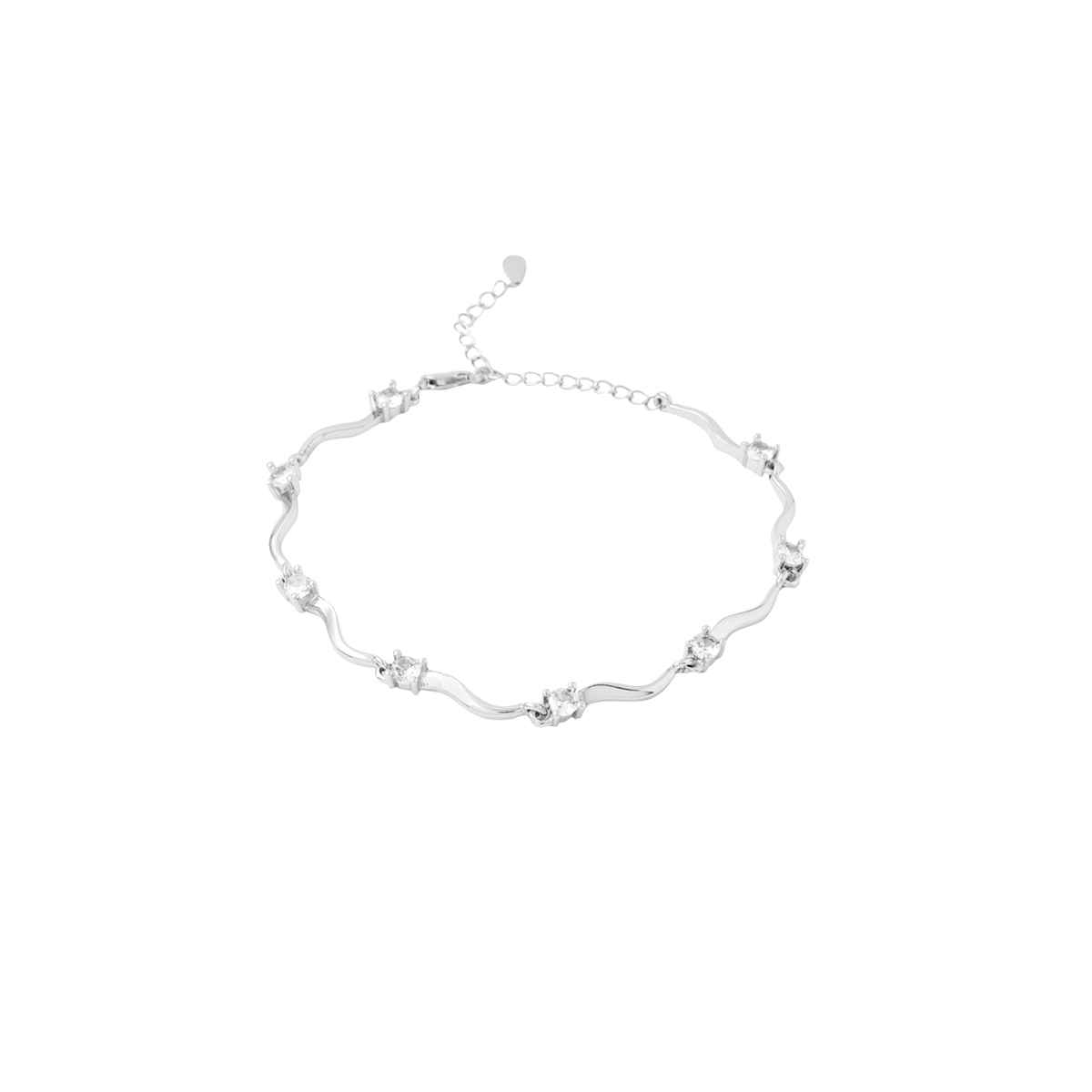 Yellow Chimes White Crystal Bracelet for Women - Valentines Gift