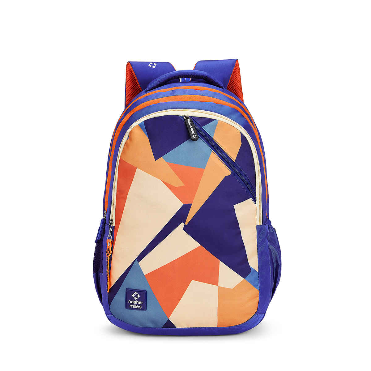 Nasher Miles Modern Polyester Laptop Backpack with Raincover & Front Organiser | Blue - 45 L