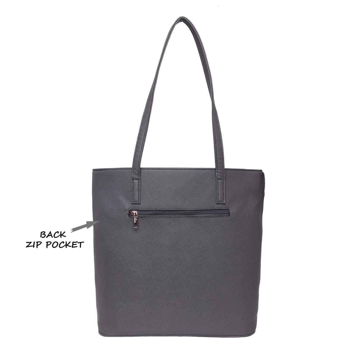 Lavie Women's Croc Pavo Tote Handbag | Tote Bag For Work | Ladies purse | Shoulder Bag | Dark Grey