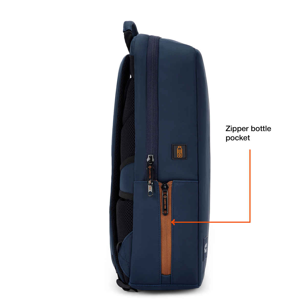 Nasher Miles Tribeca Premium Polyurethane Laptop Backpack | Navy Blue - 17 L