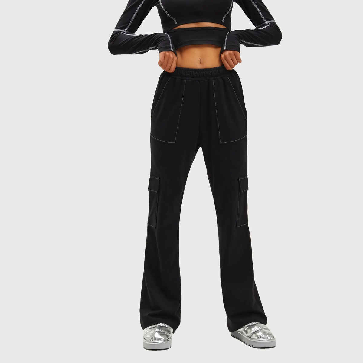 Cava Women's Joggers Wide Cargo | Kenya Black - XS