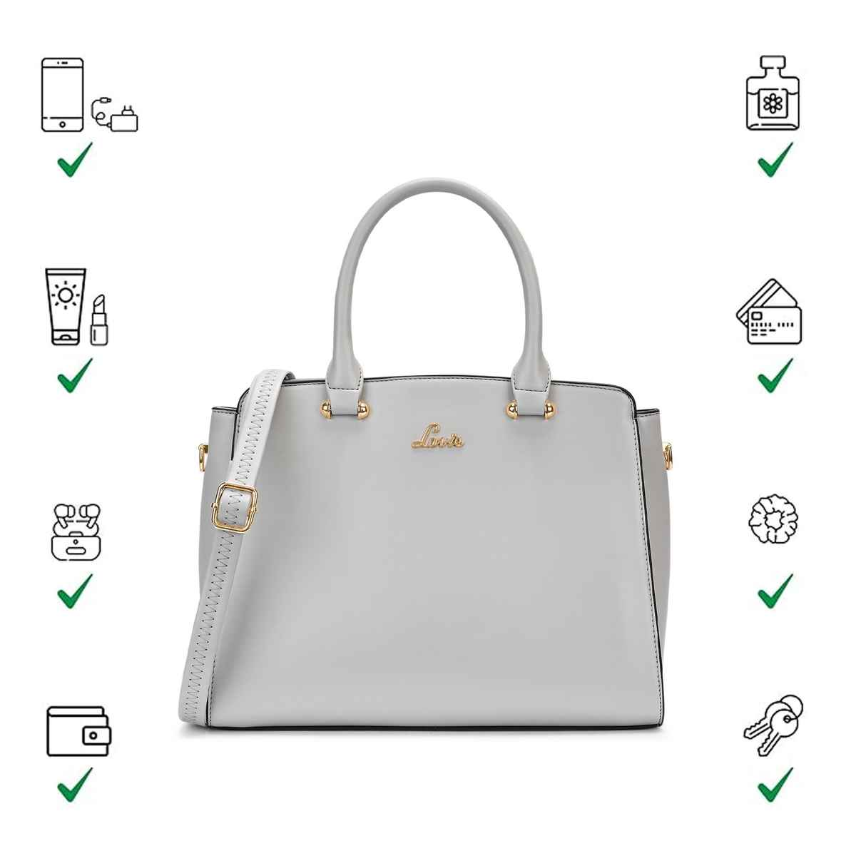 Lavie Women's Ushawu Medium Dome Satchel Handbag | Ladies purse | Shoulder Bag