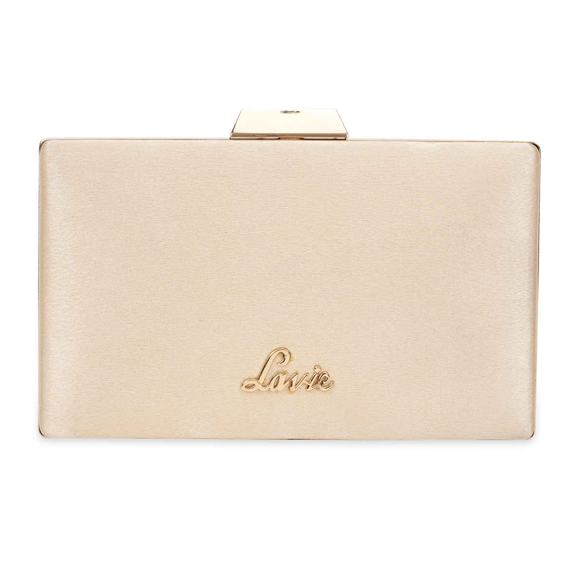Lavie Women's Vertical Cheer Frame Clutch | Ladies Purse | Small | Gold Metallic