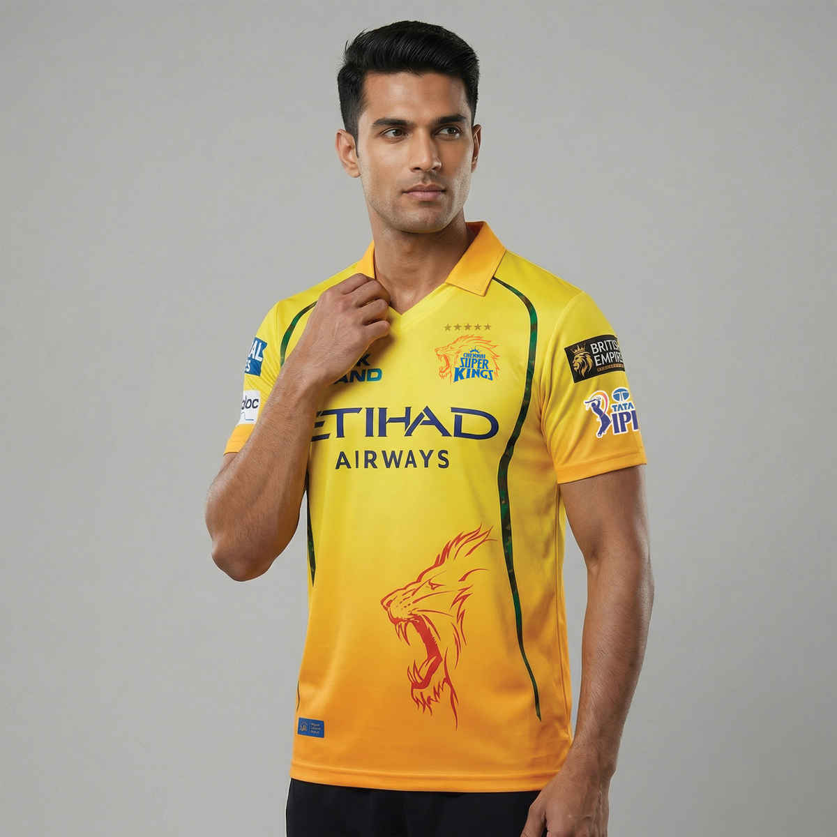 playR CSK - Chennai Super Kings Authentic Fan Jersey | IPL 2026 | Dhoni 7| M