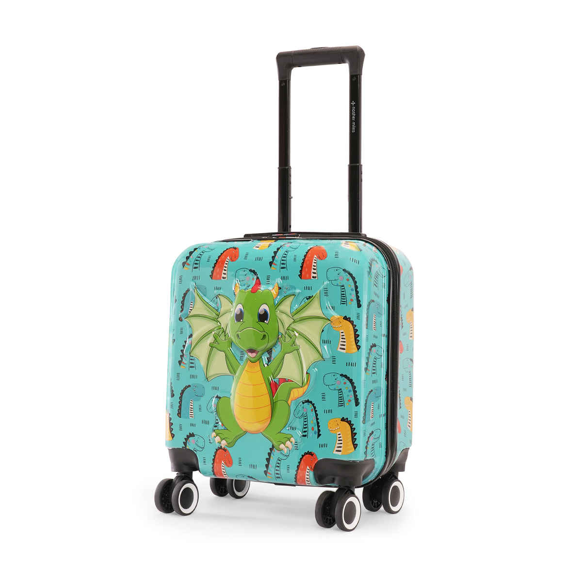 Nasher Miles Tic Tac Toe Fantasy Cabin Dragon Hard-Sided Abs 17 Inch-44 cm Kids Trolley Bag - Green