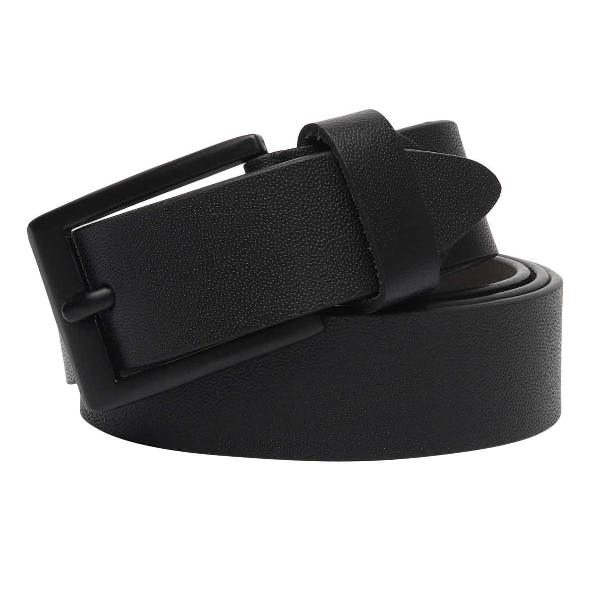 Kastner Men's Genuine Leather Belt with Classic Metal Buckle | Formal & Casual Wear | Black - 34