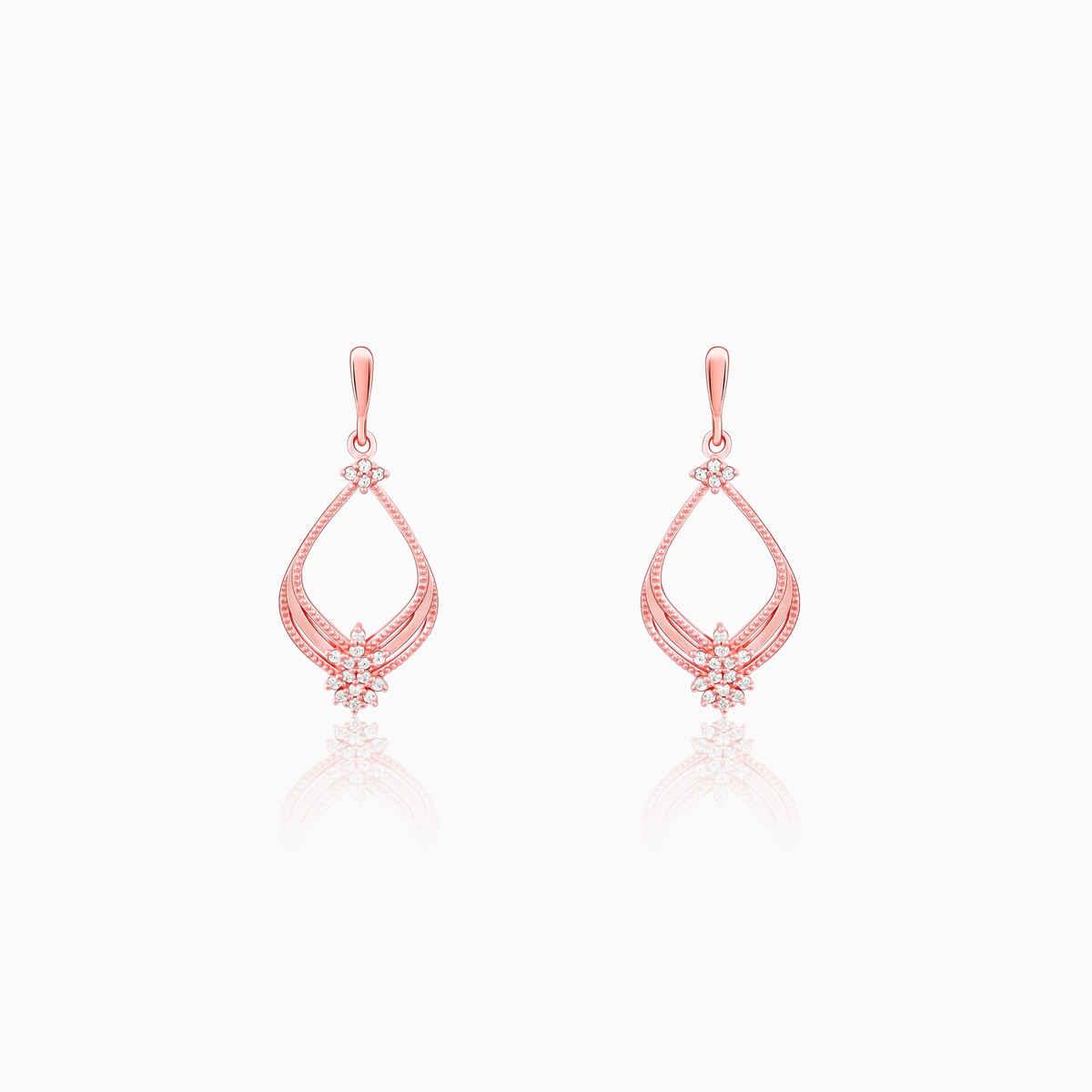 Giva Rose Gold Princess Earrings