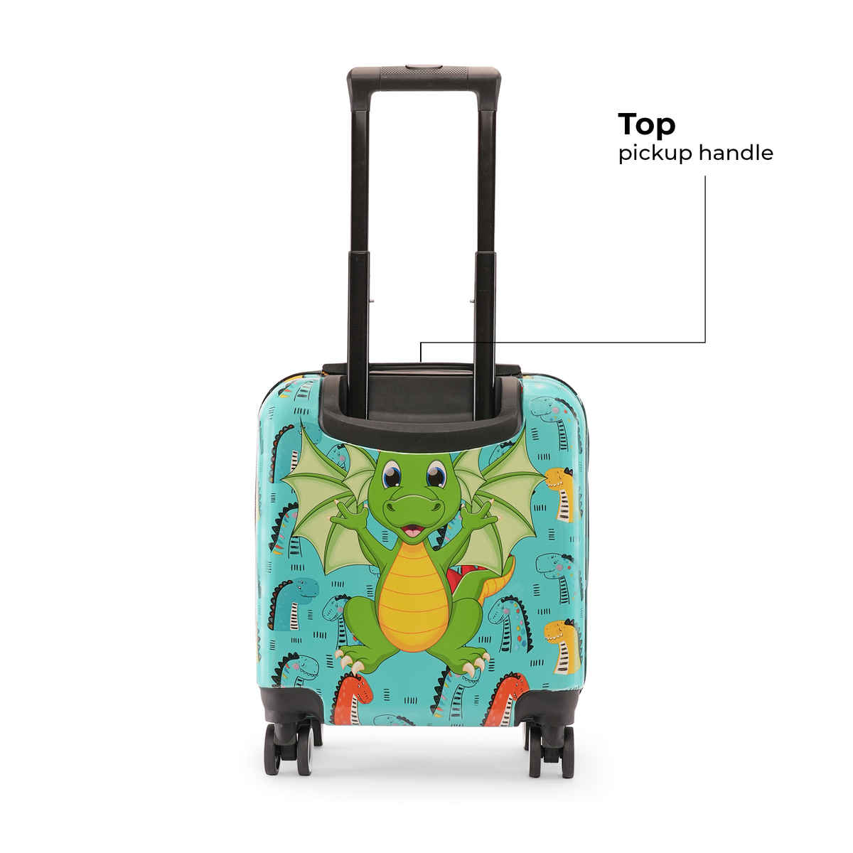 Nasher Miles Tic Tac Toe Fantasy Cabin Dragon Hard-Sided Abs 17 Inch-44 cm Kids Trolley Bag - Green