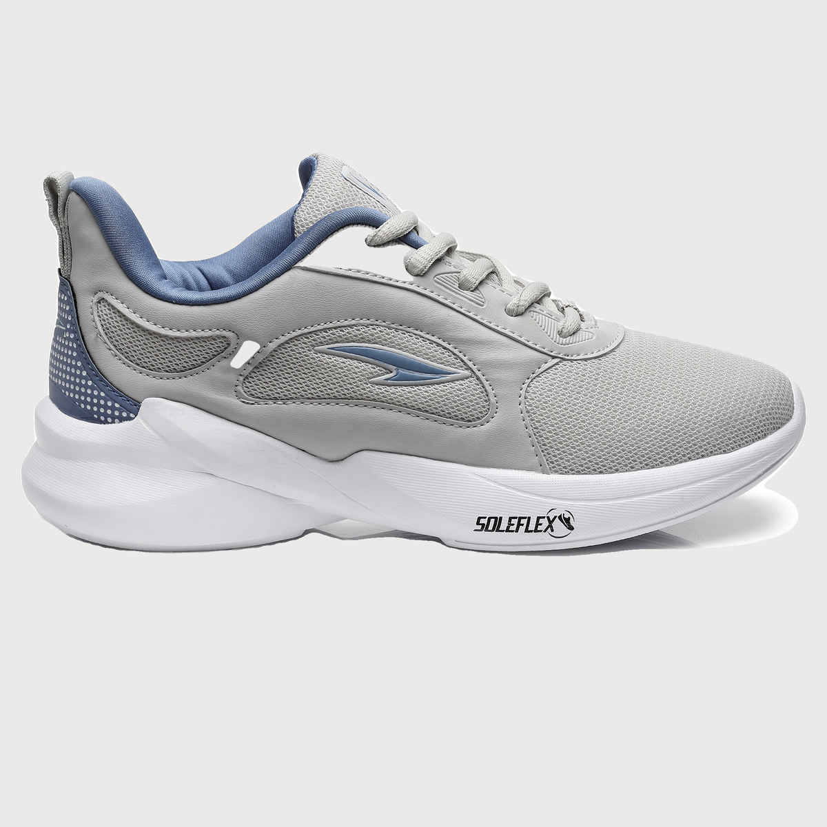 Asian Women s Firefly-04 Grey Blue Sports Shoes | UK-8