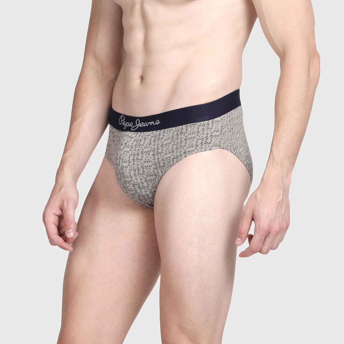 Pepe Jeans Mens 100% Cotton Printed Brief - Pack of 1 (L) Comfort Fit, Soft Fabric, Breathable