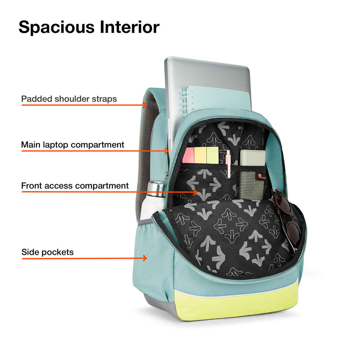 Nasher Miles Backpack for Unisex | Laptop Backpack | Casual History | Green - 31L