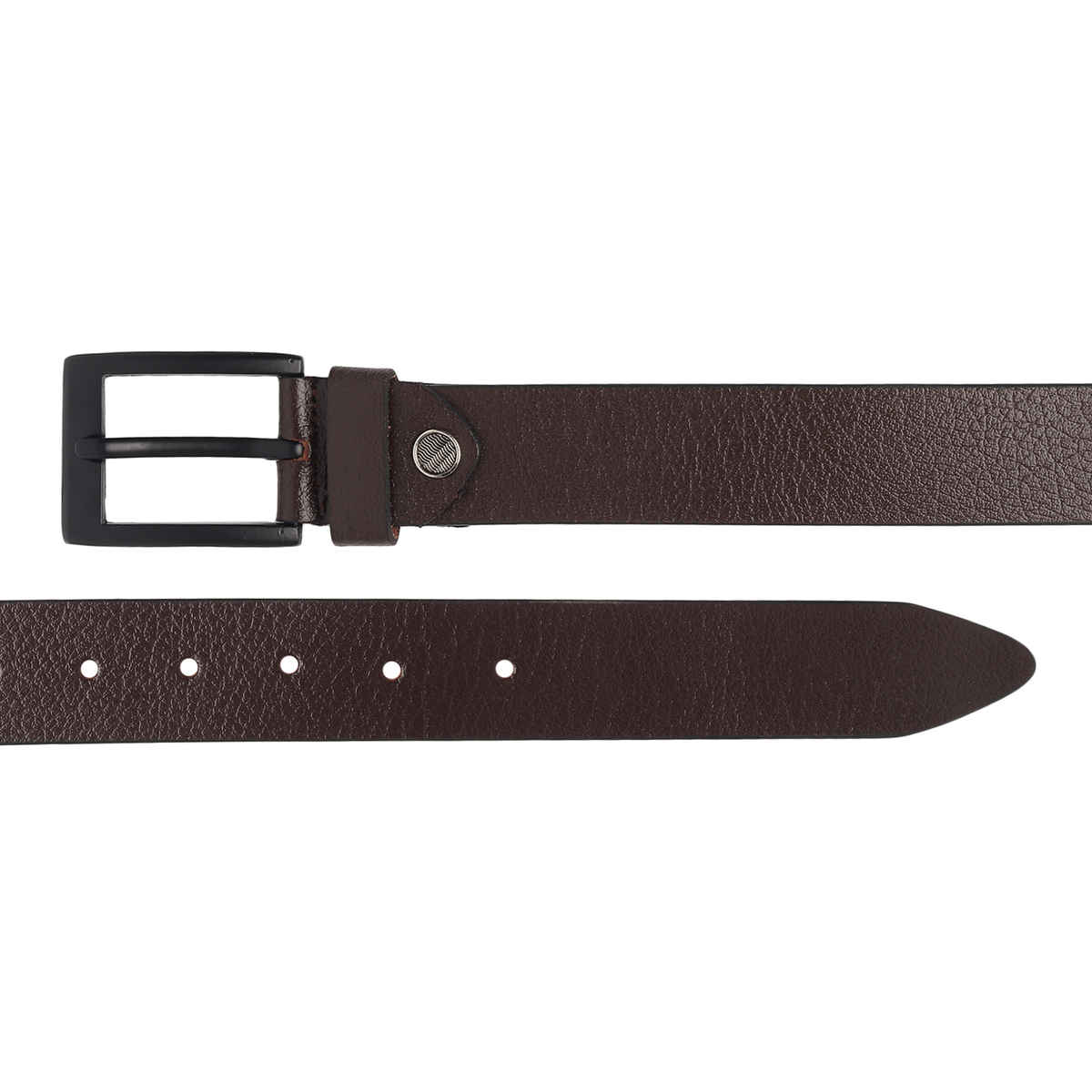 Kastner Men's Genuine Leather Belt with Classic Metal Buckle | Formal & Casual Wear | Brown - 30
