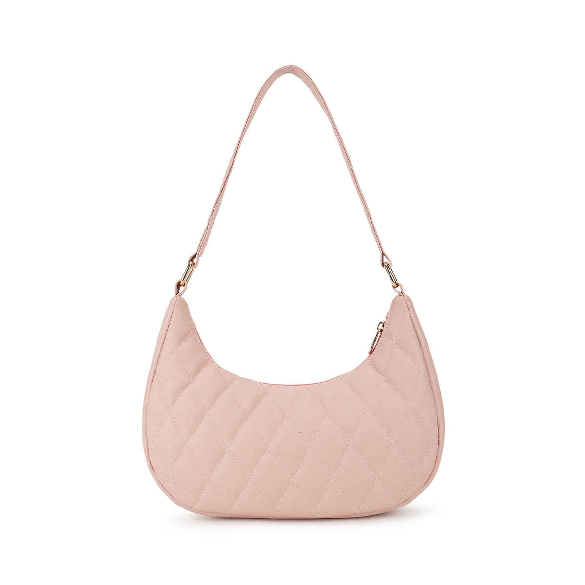 Fastrack Quilted Shoulder Bag for Women | Pink
