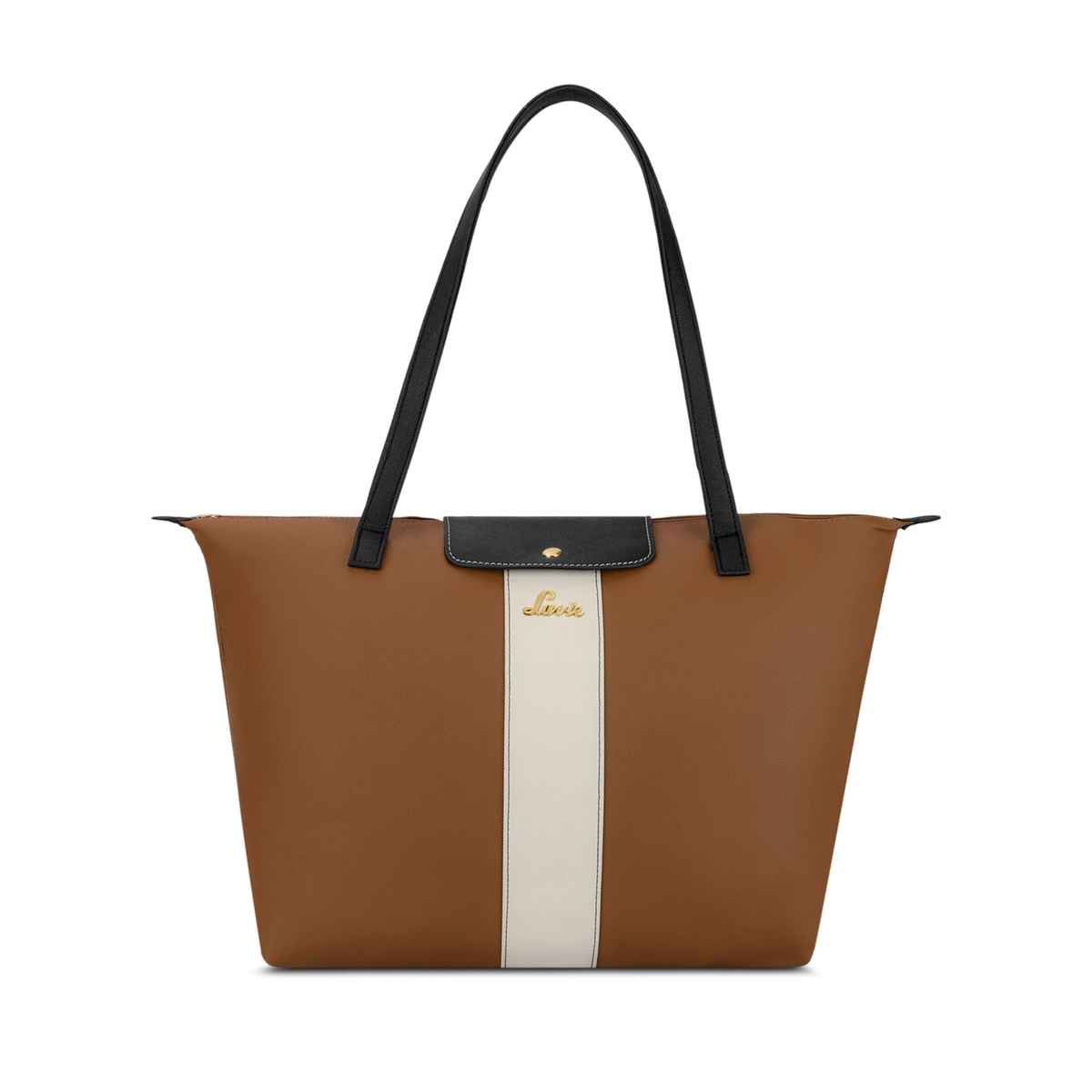 Lavie Women's Colourblock Vincy Tote Handbag | Tan