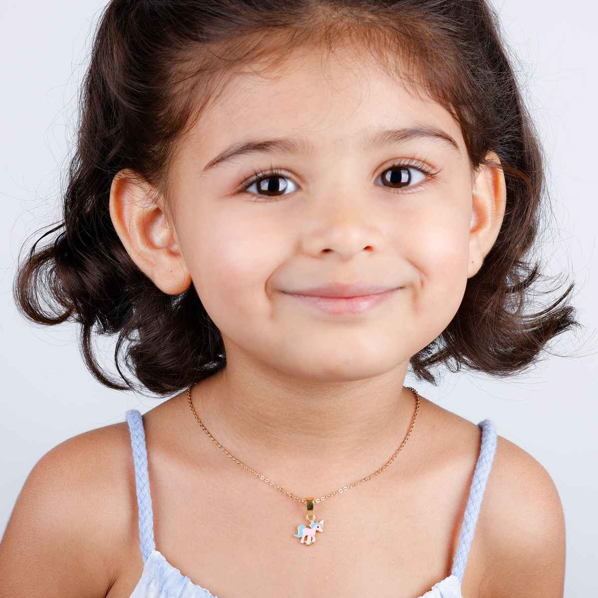 Giva Golden Pie Unicorn Kids Pendant with Link Chain (7-10 yrs) | PD0621