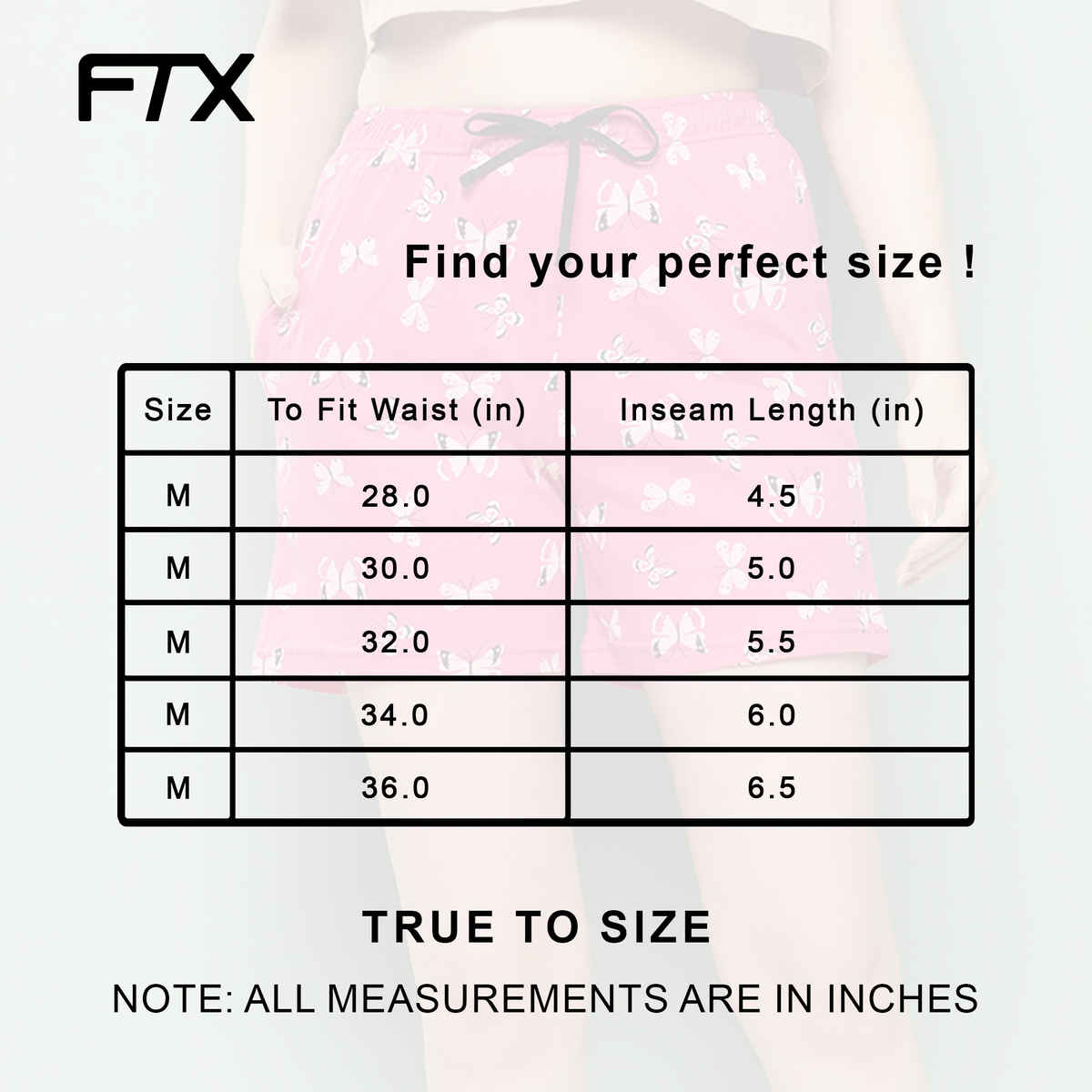 Ftx Women's Soft Floral Printed Shorts | Black & White - XL