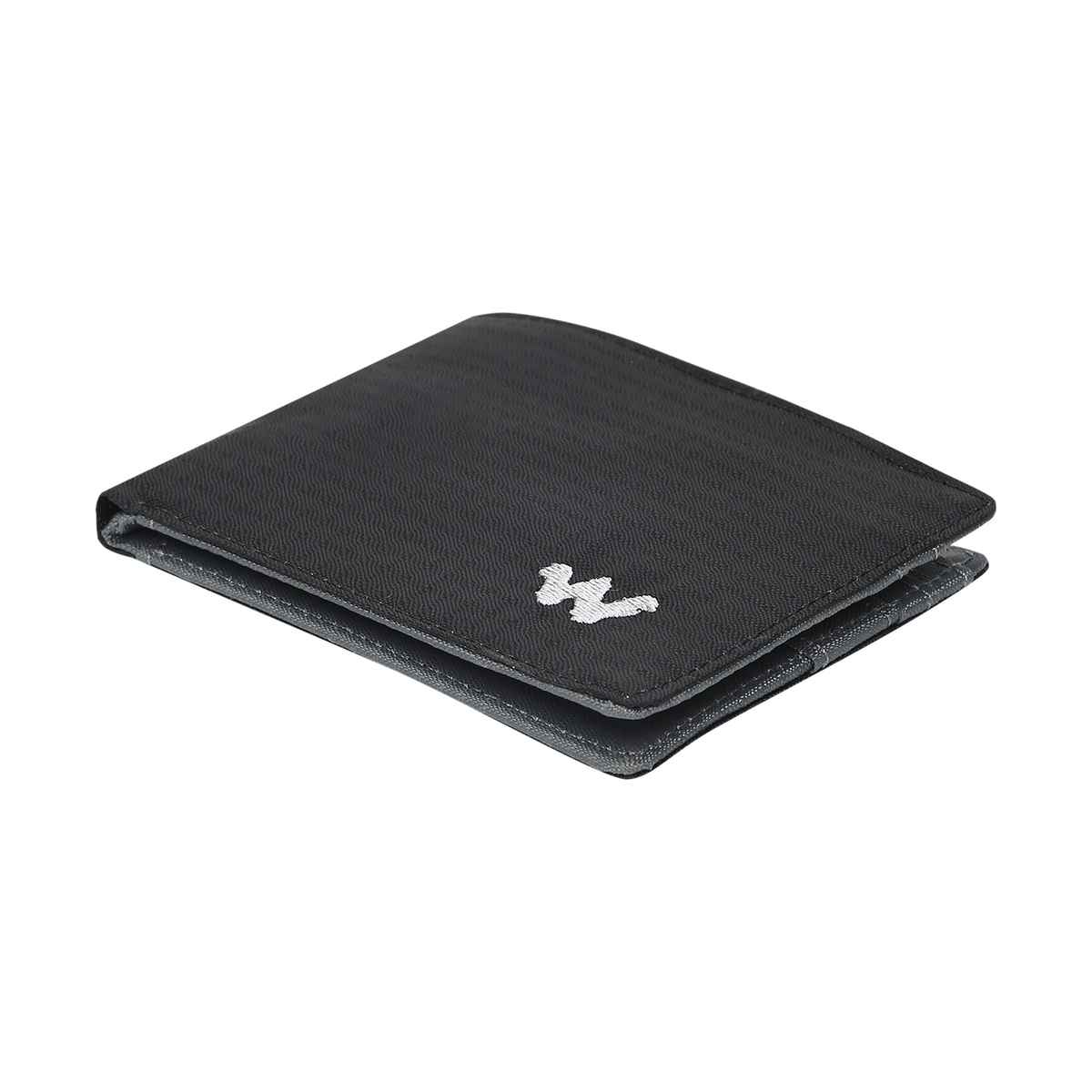 Wildcraft Unisex Logo Leather Bi-Fold Wallet | Black - Free Size