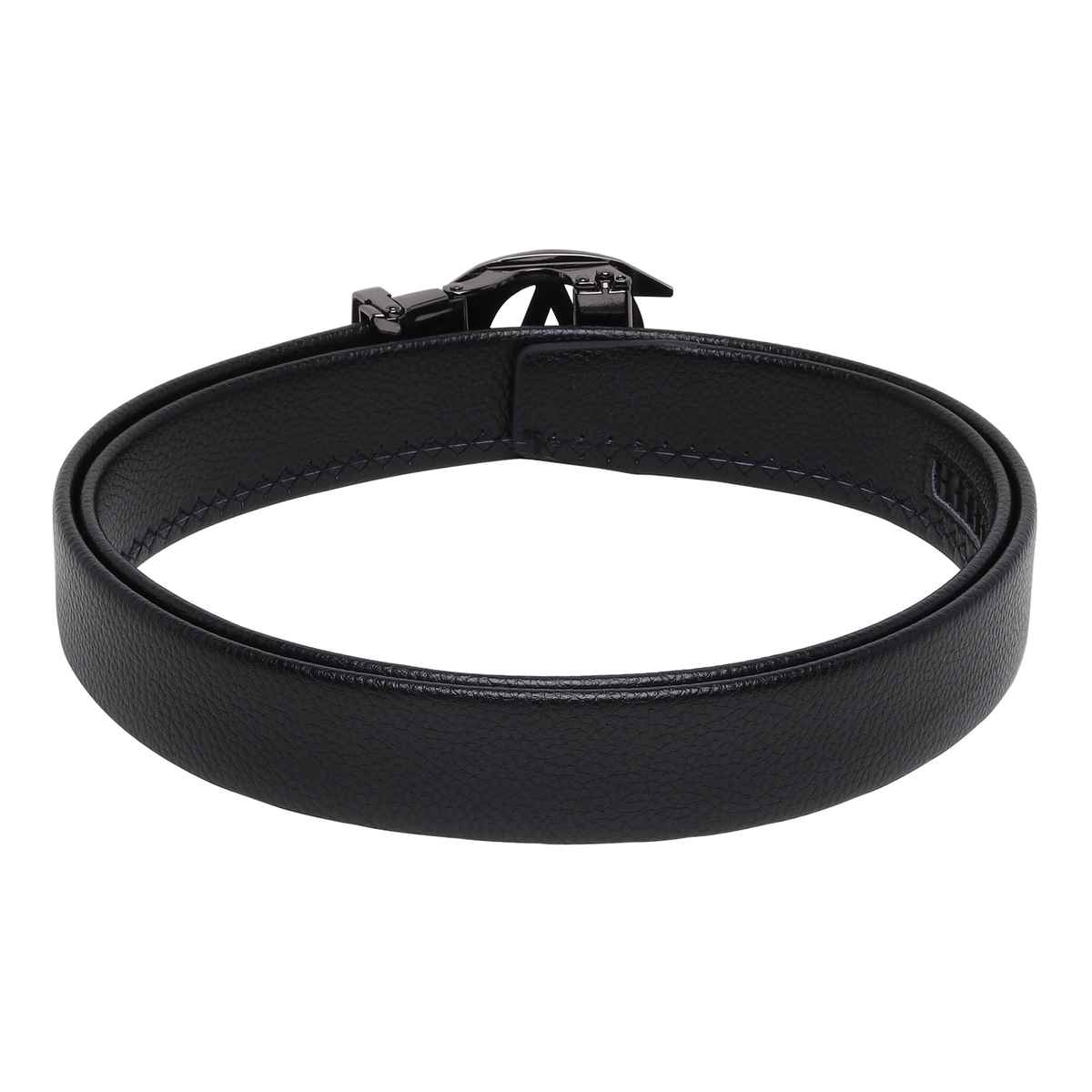 Zoro Men's Solid Vegan Leather Belt | Black - Free Size