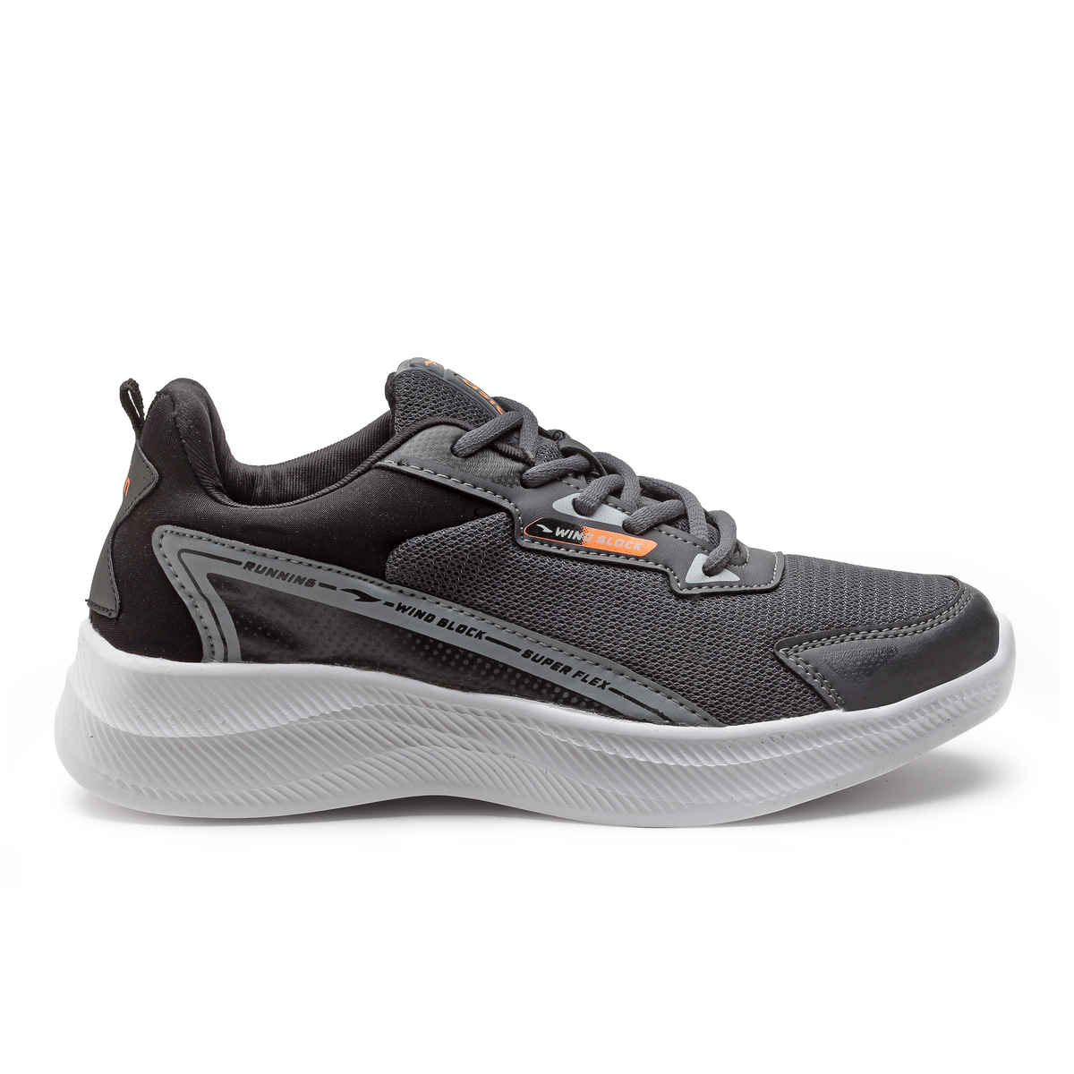 Asian Men's Lace up Sports Shoes | THAR-13 | Grey | UK 7