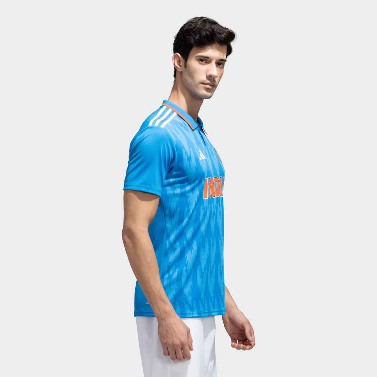 Adidas India Cricket ODI Fan Men's 100% Recycled Polyester Jersey - XL | AEROREADY