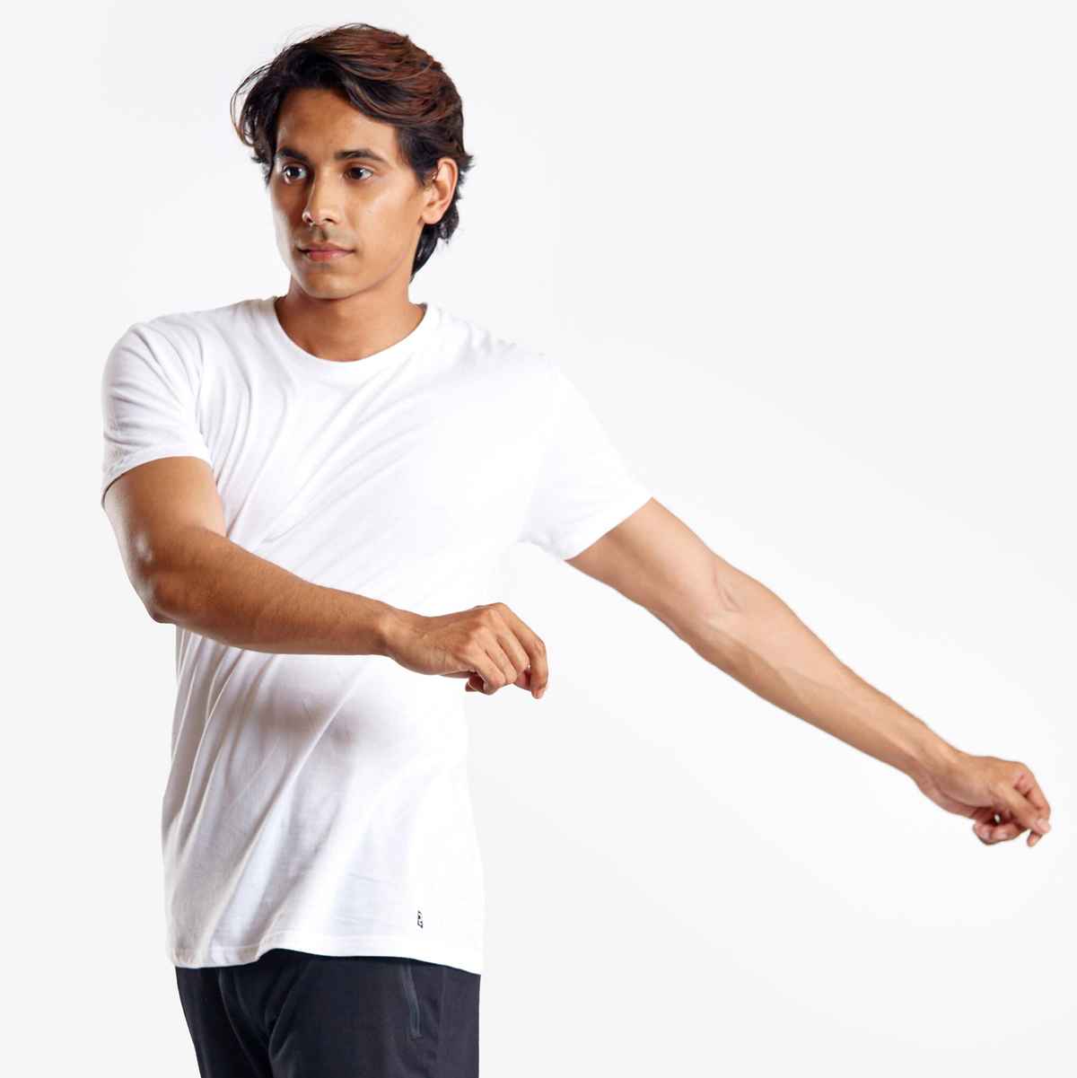 Decathlon Domyos Men's Regular Fit Tshirt | White - XL