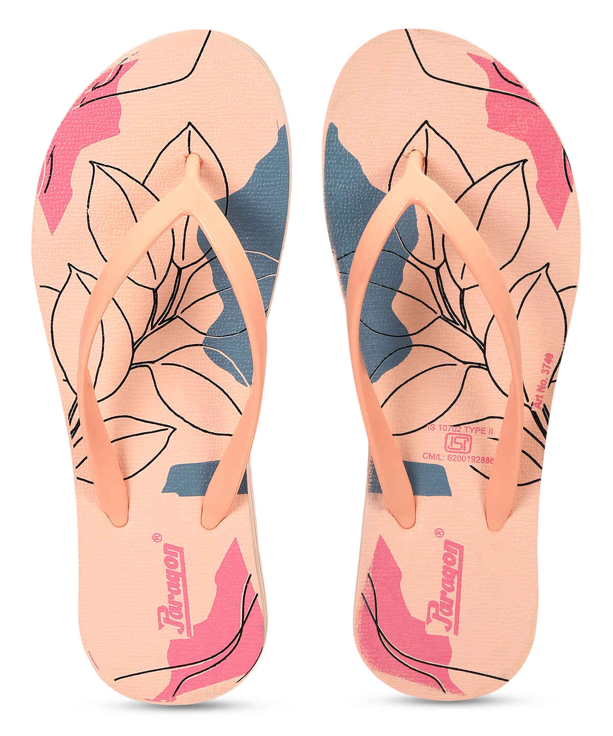 Paragon Women's Lightweight & Waterproof Hawai Slipper| Multicolor - UK 7