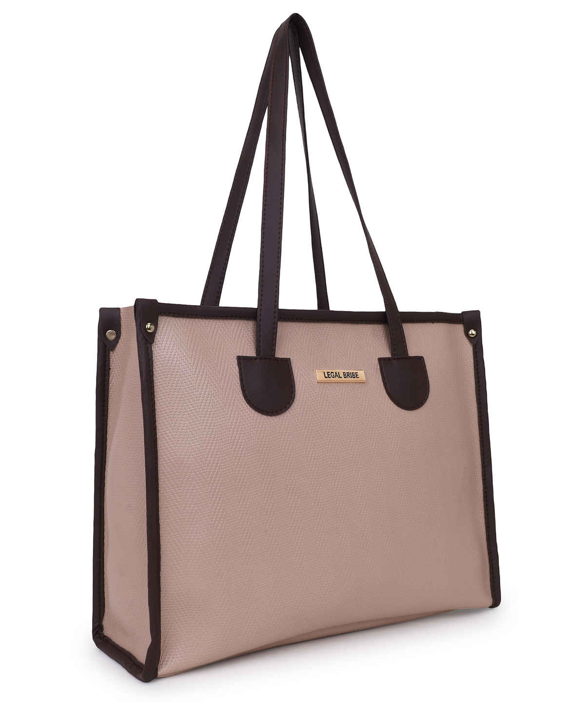 Legal Bribe Textured Tote Bag | Beige | LB2087