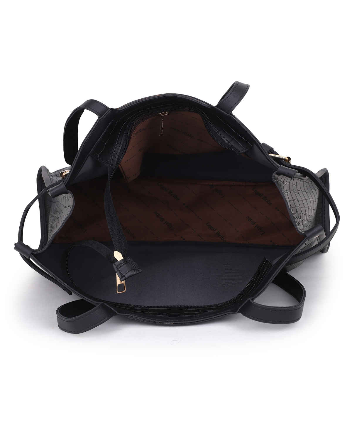 Legal Bribe Stylish Buckle Tote Bag | Black | LB2066