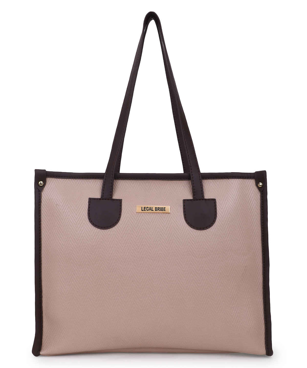 Legal Bribe Textured Tote Bag | Beige | LB2087