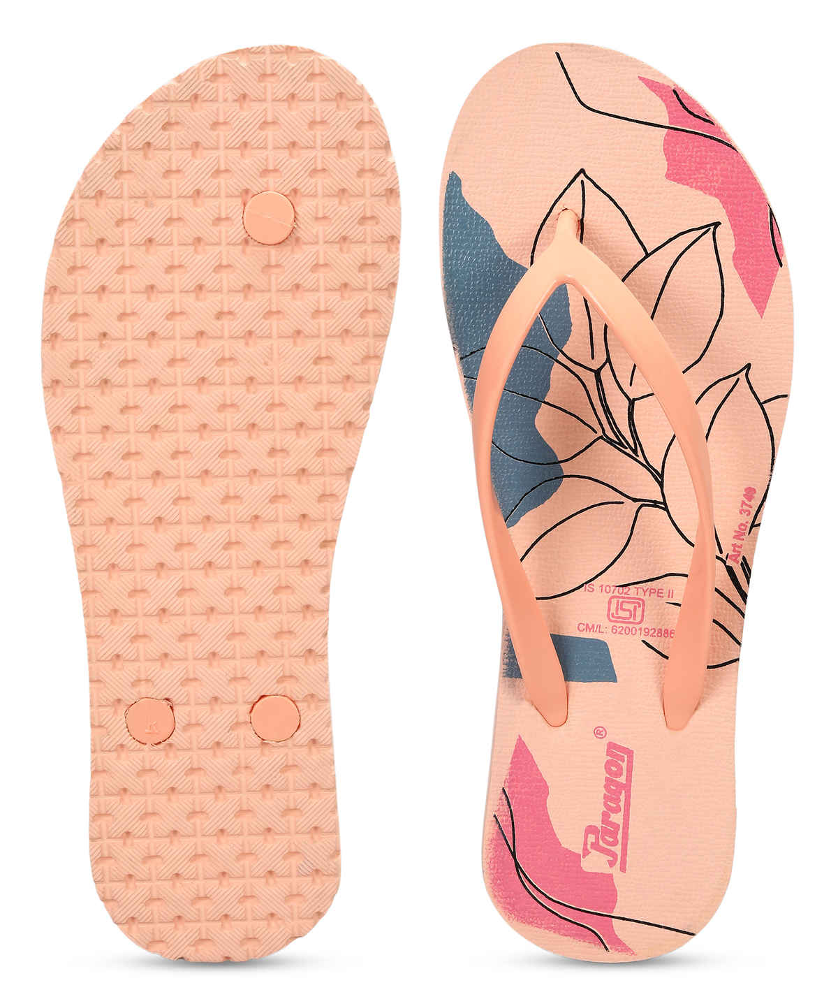 Paragon Women's Lightweight & Waterproof Hawai Slipper| Multicolor - UK 7