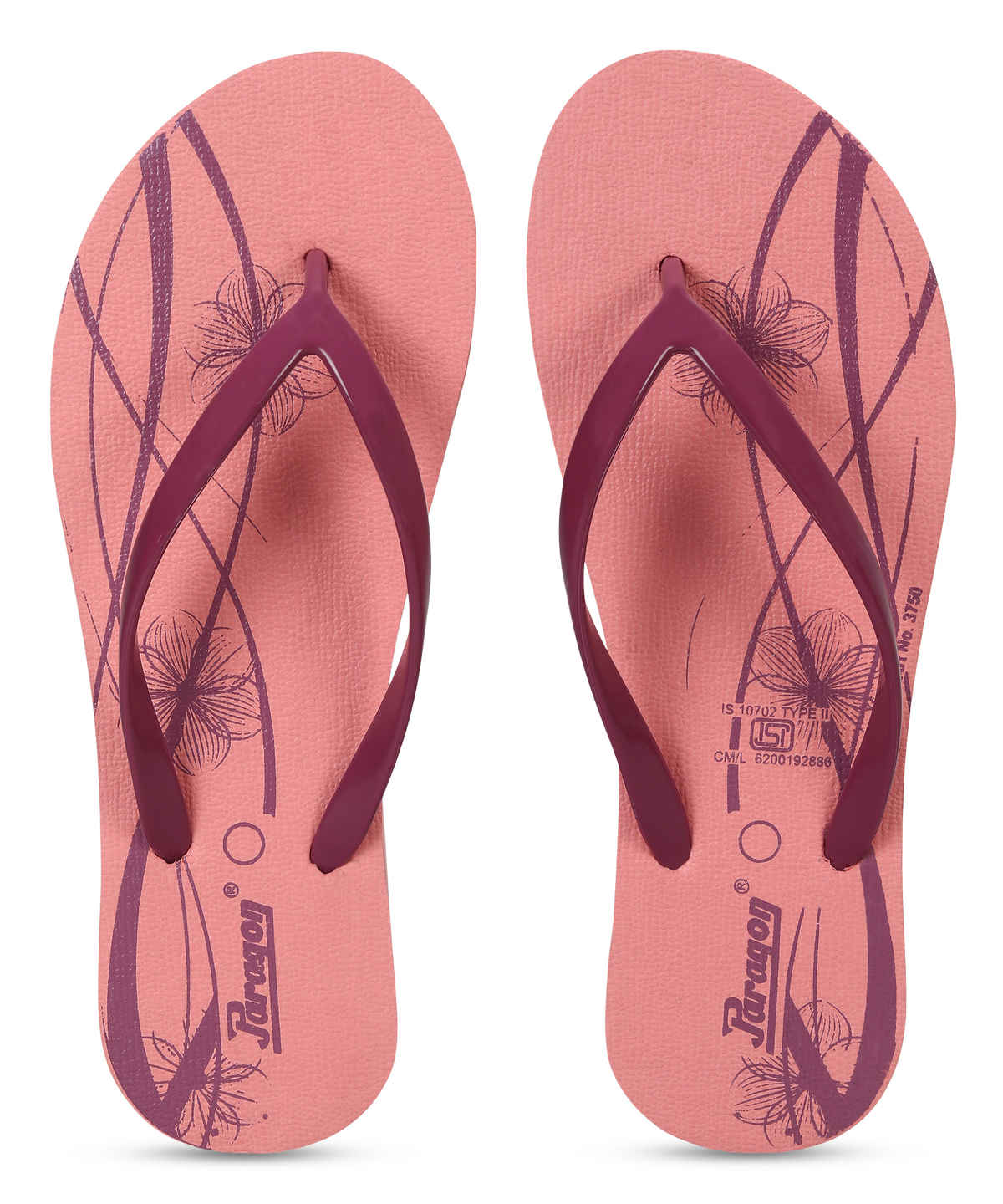 Paragon Women's Lightweight & Waterproof Hawai Slipper | Light Pink - UK 5