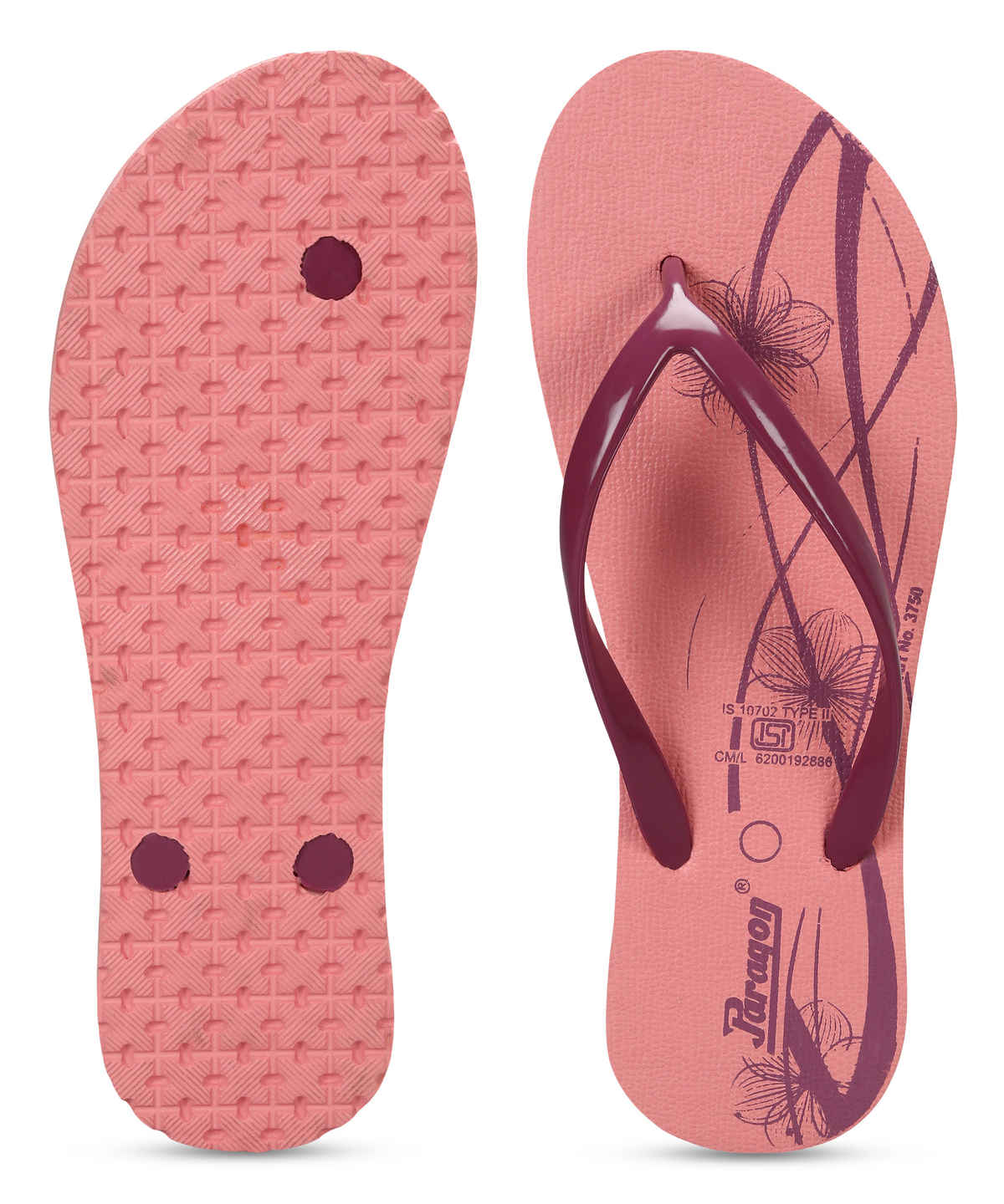 Paragon Women's Lightweight & Waterproof Hawai Slipper | Light Pink - UK 8