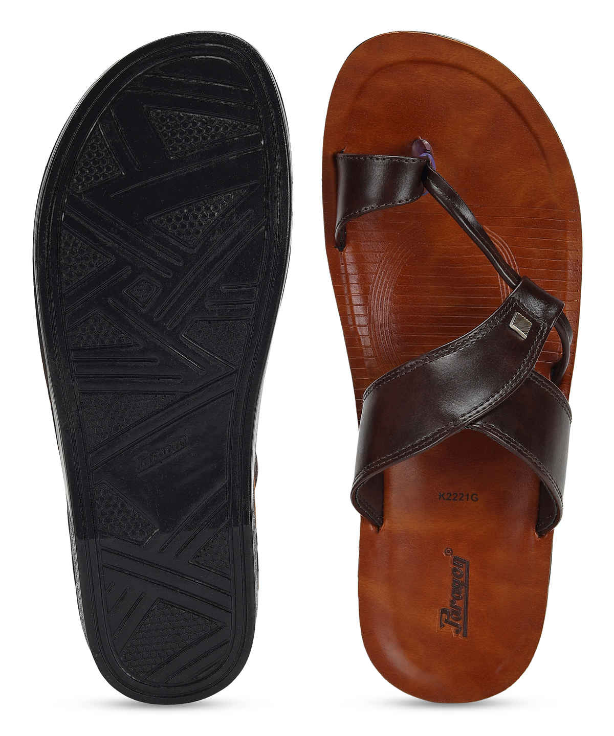 Paragon Men's Brown Pu Sandals PUK2221G UK 7