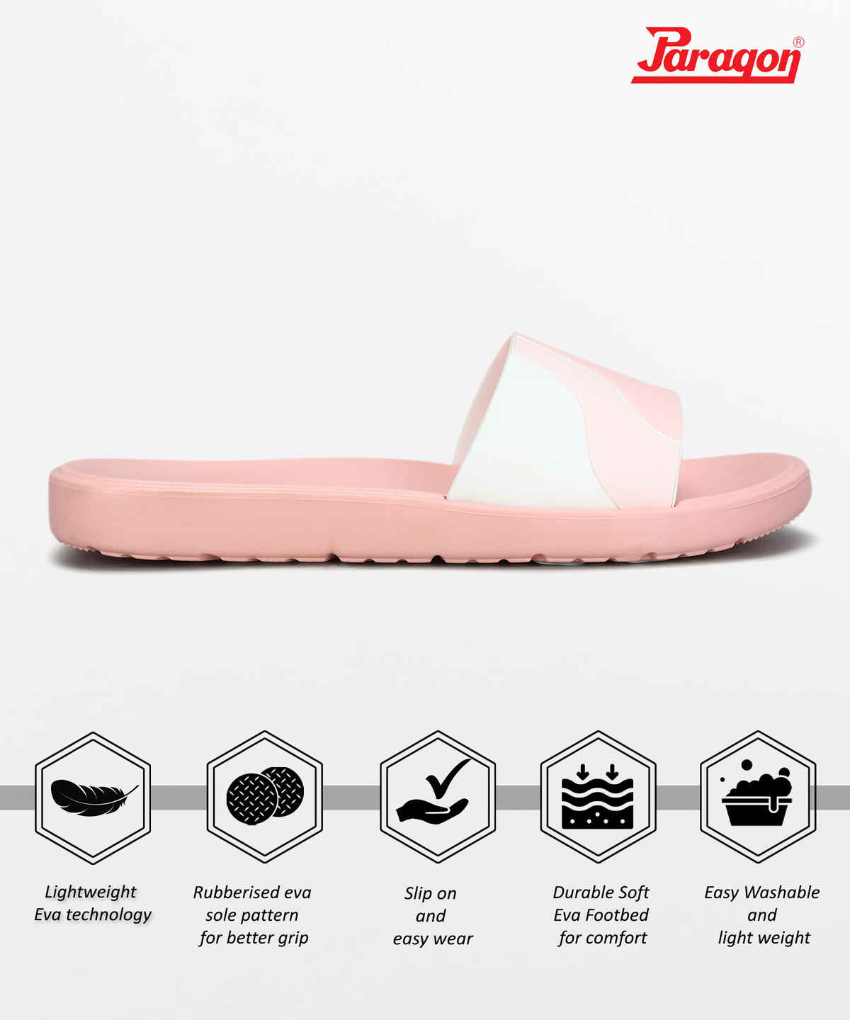 Paragon Women's Peach Eva Slippers EVK10929L UK 4