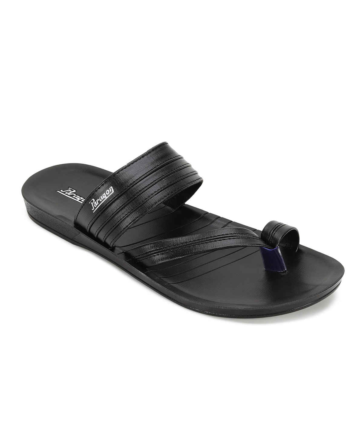 Paragon Men's Black Pu Sandals PUK2234G UK 10