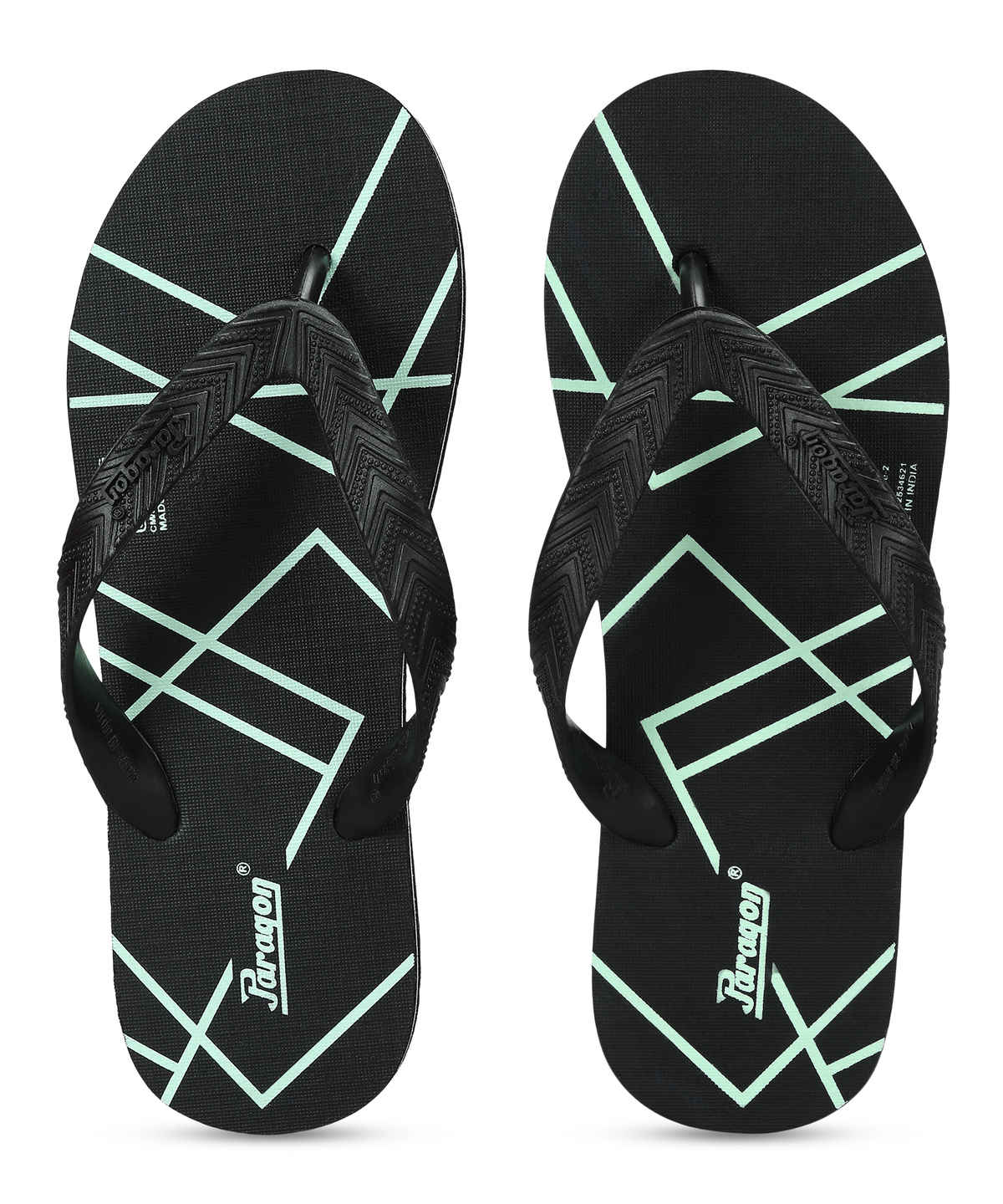 Paragon Men's Lightweight & Waterproof Hawai Slipper | Neon Green - UK 9