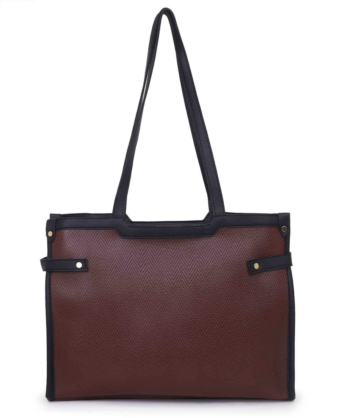 Legal Bribe Stylish Buckle Tote Bag | Brown | LB2068
